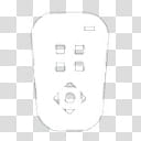Media Icons, oval white and blue remote art transparent background PNG clipart