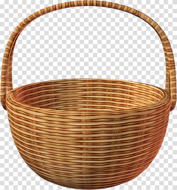 wicker basket storage basket home accessories oval transparent background PNG clipart
