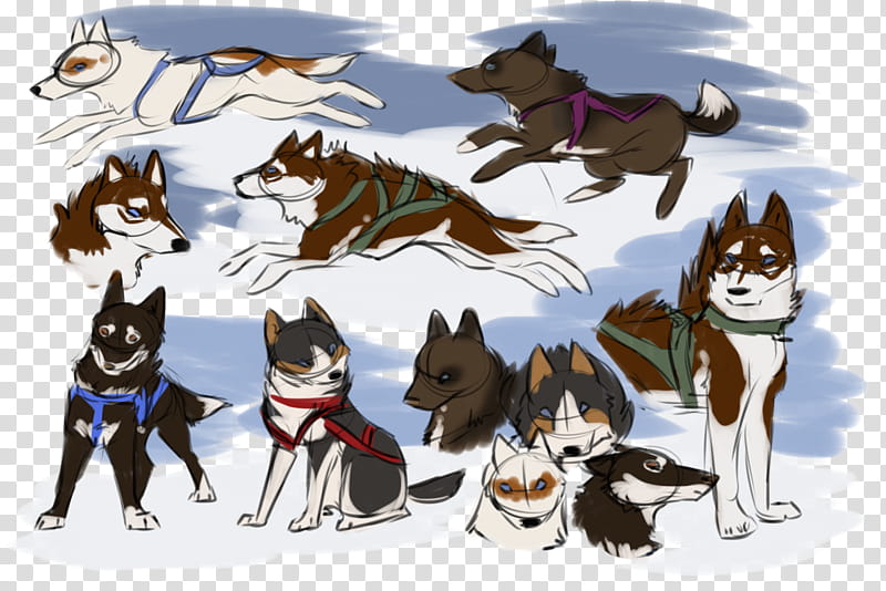 Cartoon Dog, Siberian Husky, Sled Dog, Character, Cartoon, Breed, Tail, Sakhalin Husky transparent background PNG clipart