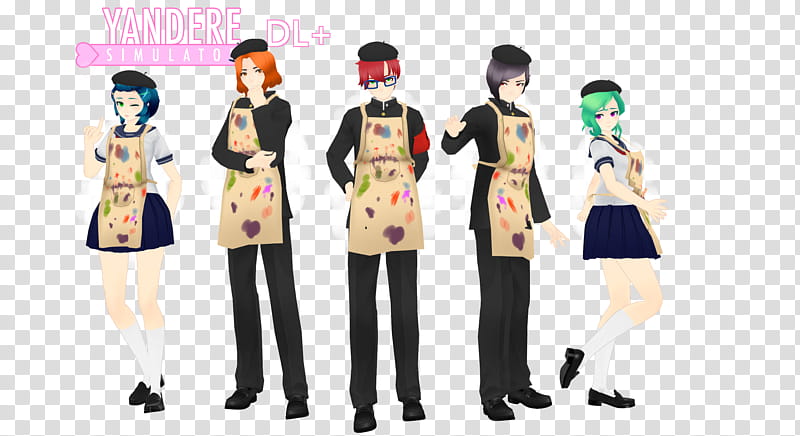 MMD Yandere Simulator Art Club DL Note transparent background PNG clipart