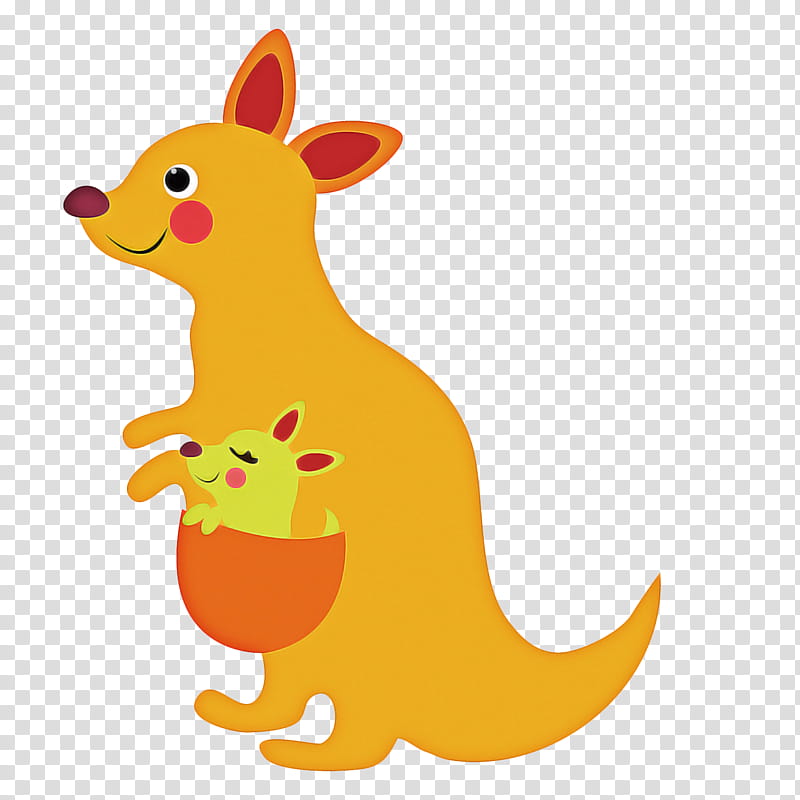 kangaroo with baby clipart