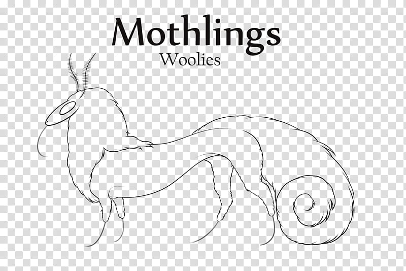 Mothling Wooly Build Lineart, Mothlings Woolies artwork transparent background PNG clipart
