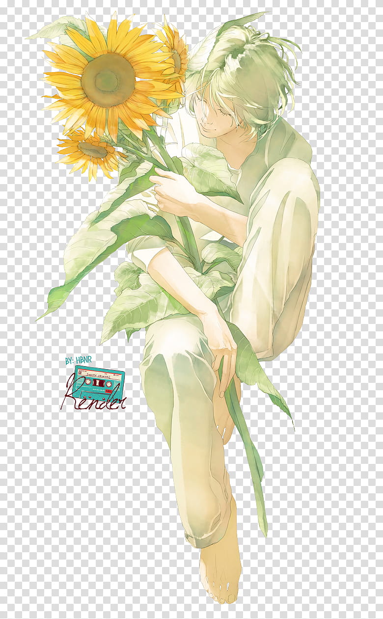 Summer with Sunflower field, Anime art style - Stock Illustration  [95193629] - PIXTA