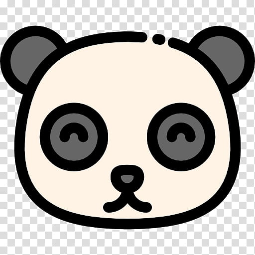 Bear, Giant Panda, Tutu, Drawing, Facial Expression, Nose, Smile, Black And White transparent background PNG clipart