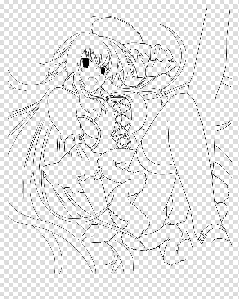 Rias Halloween Lineart transparent background PNG clipart