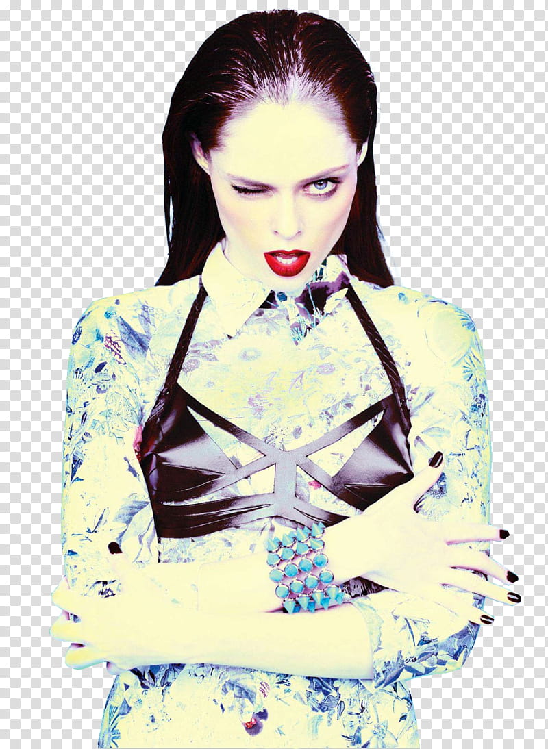 Coco Rocha, confident () transparent background PNG clipart