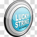 Lucky Strike Dock Icons, P UltraLights x transparent background PNG clipart