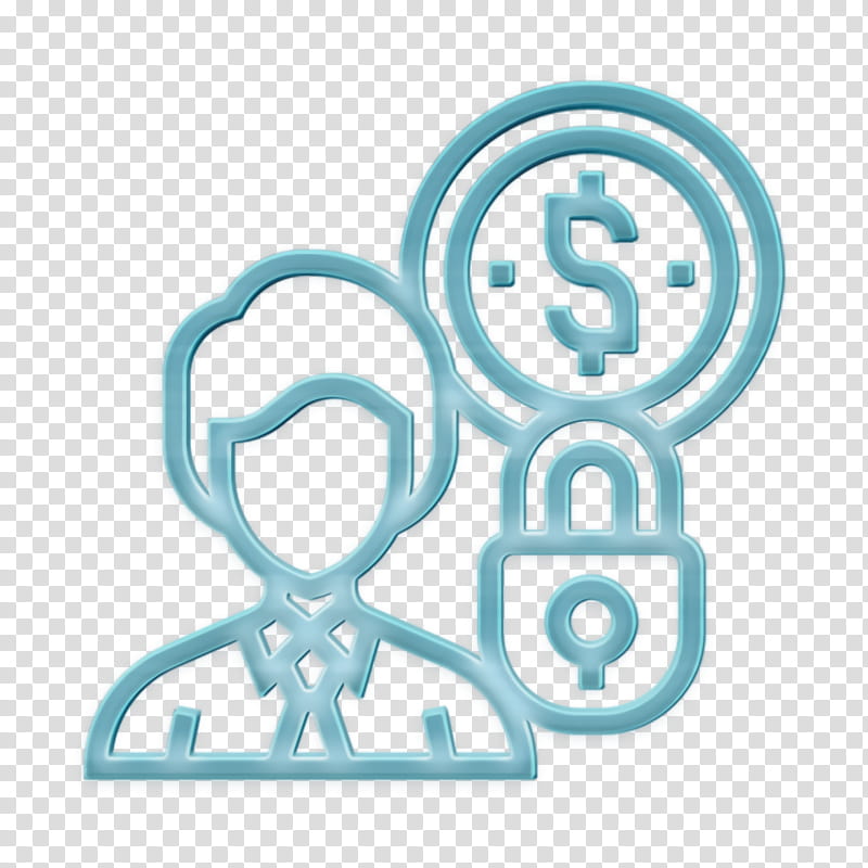 Accounting icon Owner icon, Text, Turquoise, Symbol, Logo transparent background PNG clipart