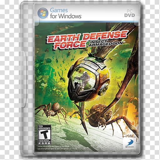 Game Icons , Earth-Defense-Force-Insect-Armageddon, Earth Defense Force PC game case transparent background PNG clipart