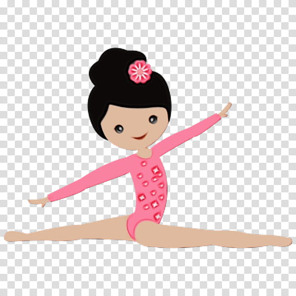 Artistic gymnastics Silhouette Split , gymnastics transparent background  PNG clipart