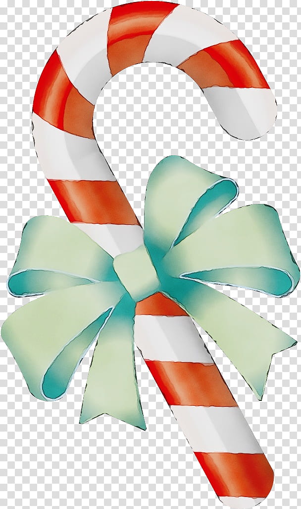 Candy cane, Watercolor, Paint, Wet Ink, Christmas , Polkagris, Ribbon, Confectionery transparent background PNG clipart