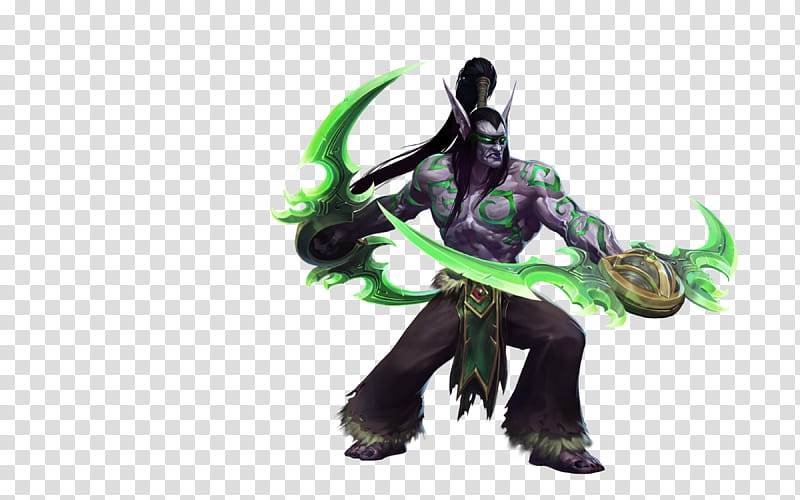 Illidan Stormrage Heroes of the Storm, Terror Blade of Warcraft transparent background PNG clipart