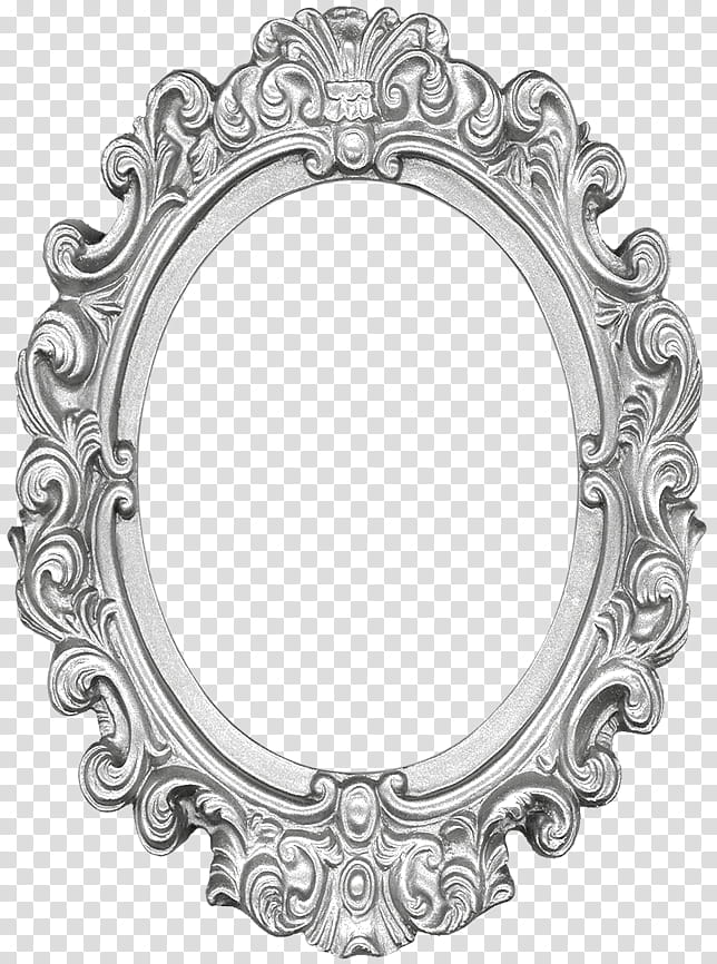 oval grey frame transparent background PNG clipart