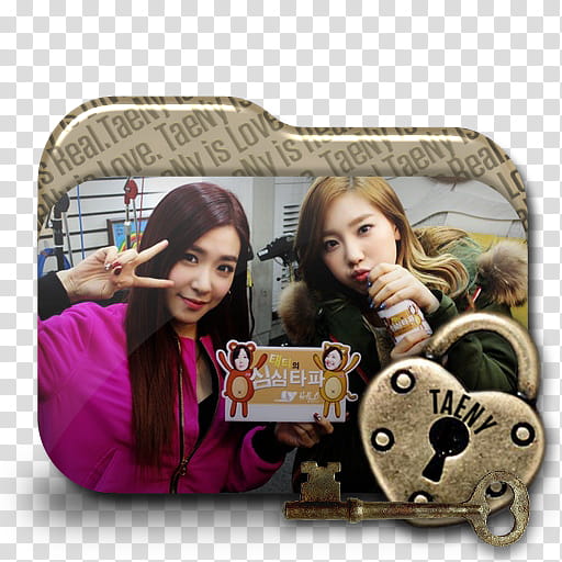 TaeNy Folder Icon  Locksmith Edition , , Taeyeon and Tiffany folder icon transparent background PNG clipart