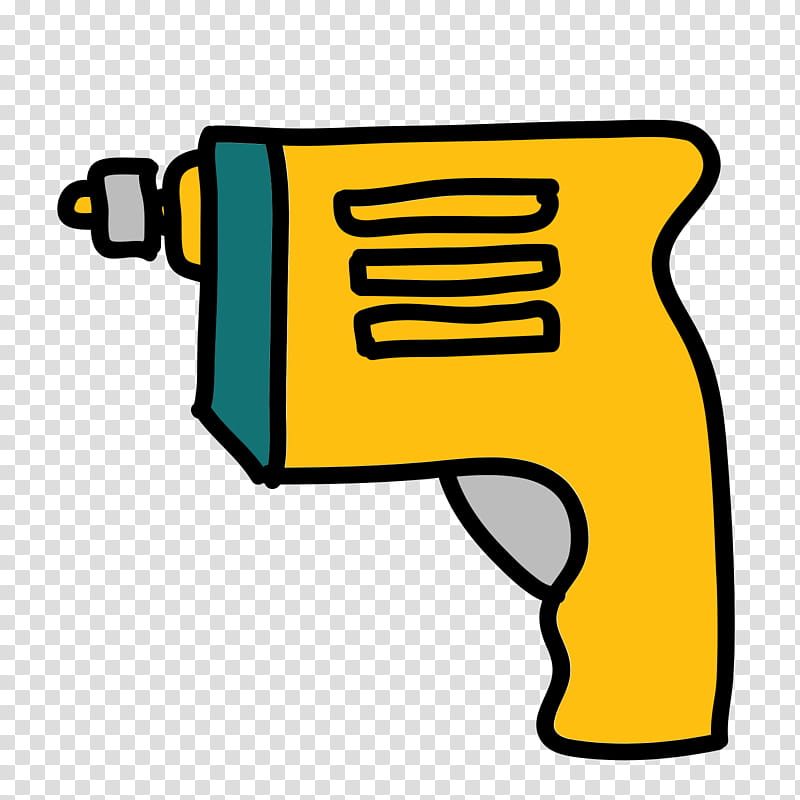 Drill Yellow, Cartoon, Toy, Gratis, Collecting, Angle, Line transparent background PNG clipart