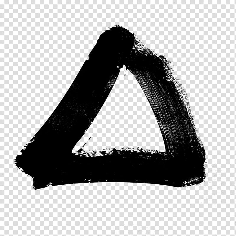 Zen Genesis A Brushes Set , triangular black logo transparent background PNG clipart
