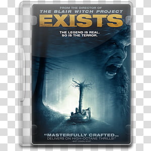 Movie Icon Mega 12, Exists, The Blair Witch Project Exists DVD case transparent background PNG clipart thumbnail