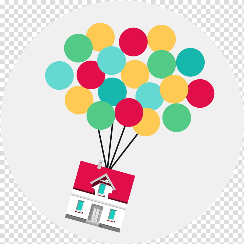 Balloon, House transparent background PNG clipart