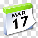 WinXP ICal, March  calendar icon transparent background PNG clipart
