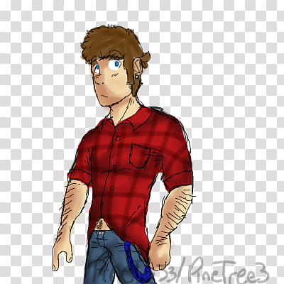 Oops I drew a teen Dipper should I draw Max next? transparent background PNG clipart