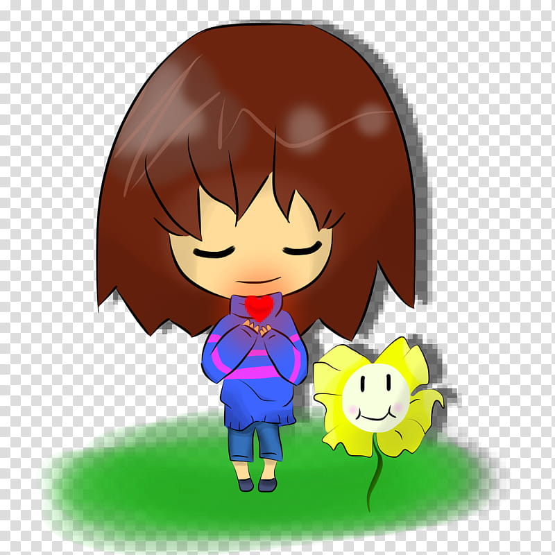 Chibi Frisk transparent background PNG clipart