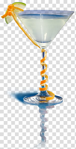 Martini , martini glass with sliced calamondin transparent background PNG clipart
