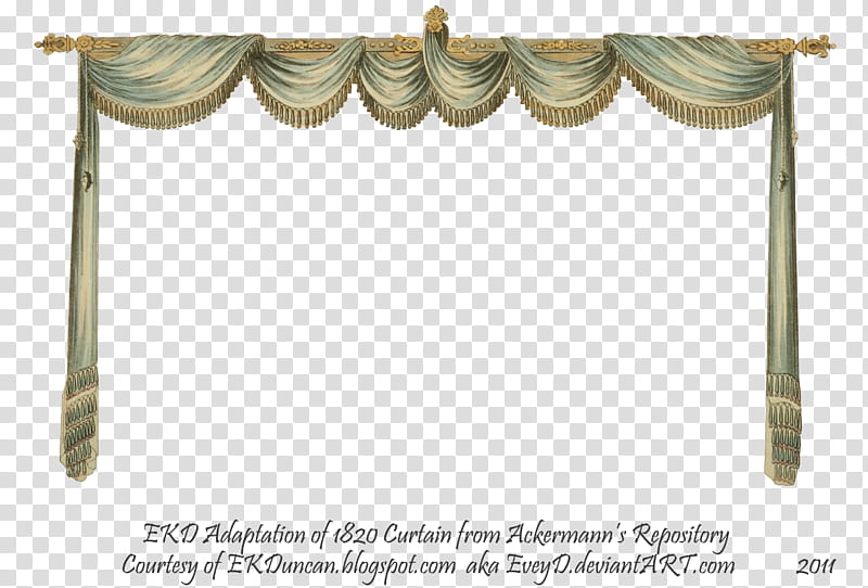 Regency Curtain Room EKD  curtain only, green and brown curtain transparent background PNG clipart