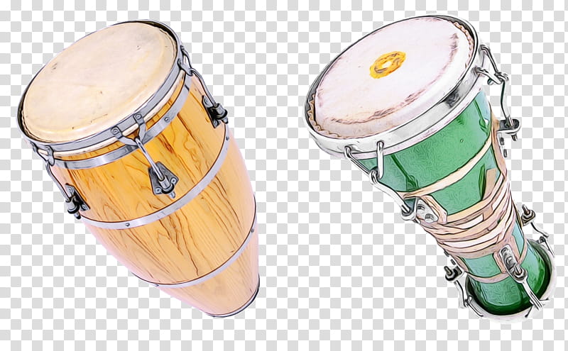 Watercolor, Paint, Wet Ink, Dholak, Timbales, Tomtoms, Drum Heads, Percussion transparent background PNG clipart