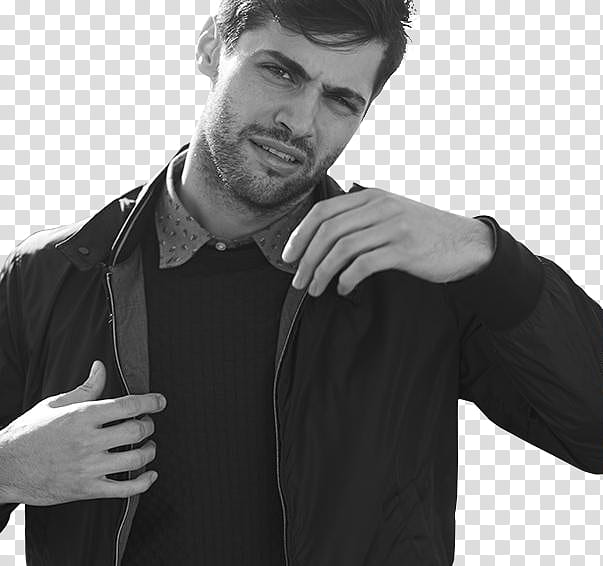 Matthew Daddario, man holding jacket transparent background PNG clipart