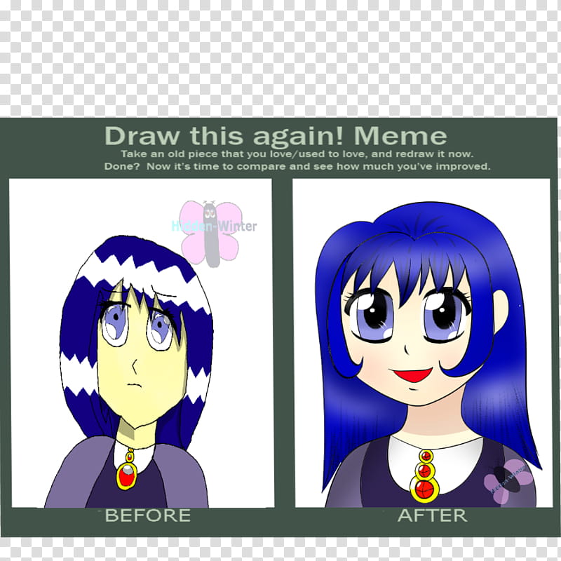 Meme Before And After Yume transparent background PNG clipart