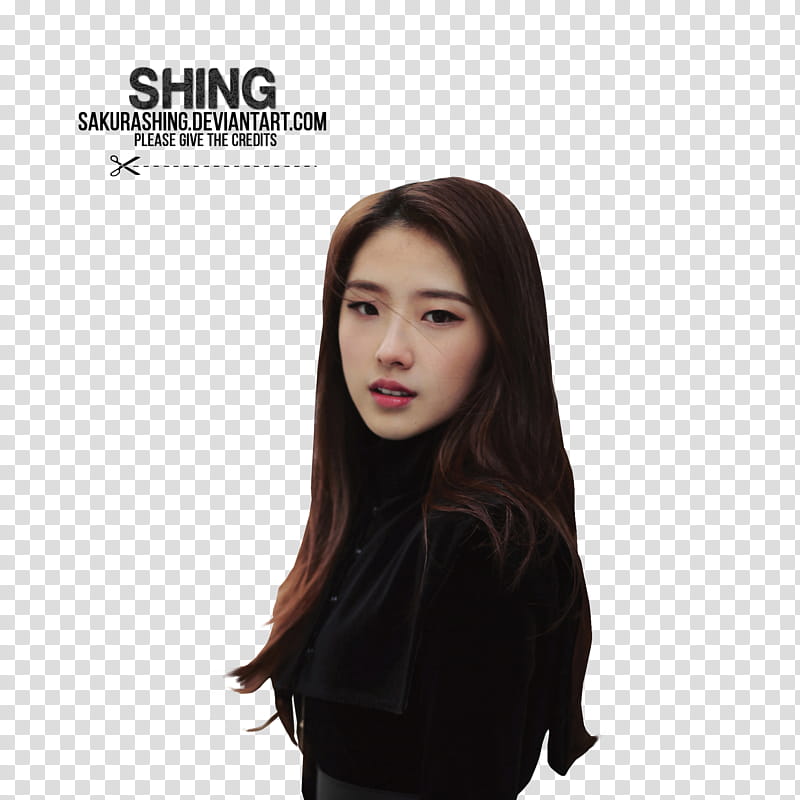 LOONA AND HASEUL, woman wearing black jacket transparent background PNG clipart
