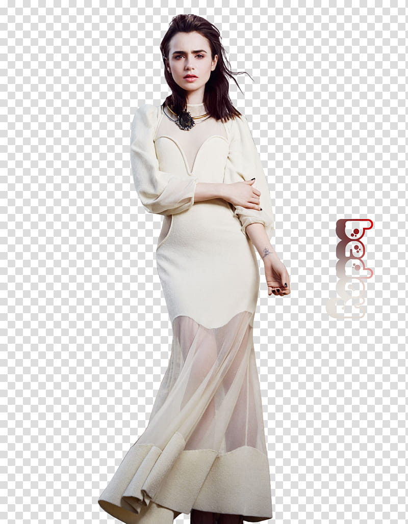 Lily Collins,  transparent background PNG clipart