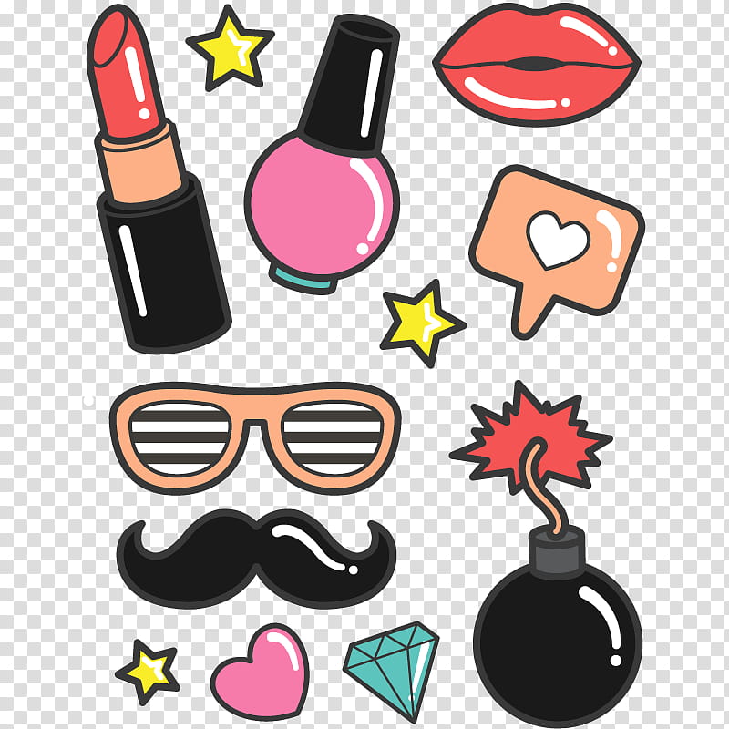 Unicorn, Sticker, Tattoo, Lipstick, Pomade, Car, Color, Glasses transparent background PNG clipart