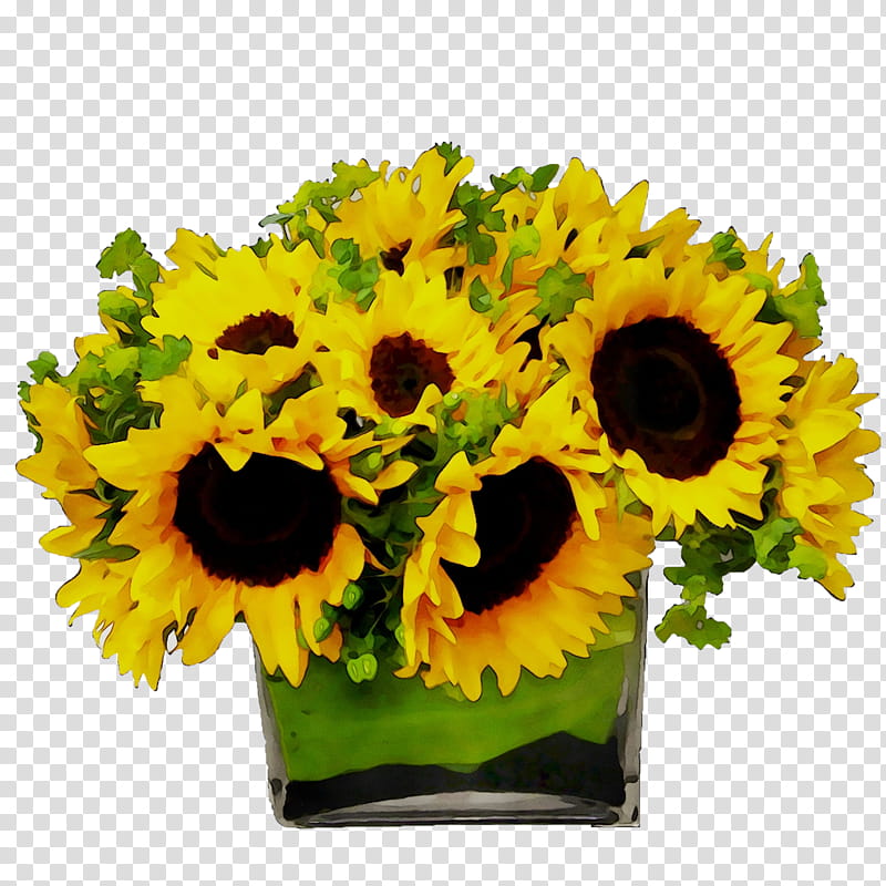 Flowers, Common Sunflower, Floral Design, Cut Flowers, Flower Bouquet, Yellow, Sunflower Seed, Plant transparent background PNG clipart