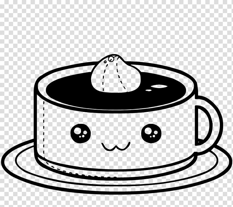Cute, teacup and saucer art transparent background PNG clipart