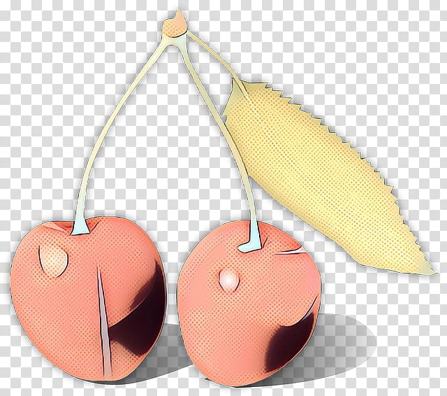 Fashion Heart, Fruit, Pink, Peach, Plant, Earrings, Metal, Jewellery transparent background PNG clipart