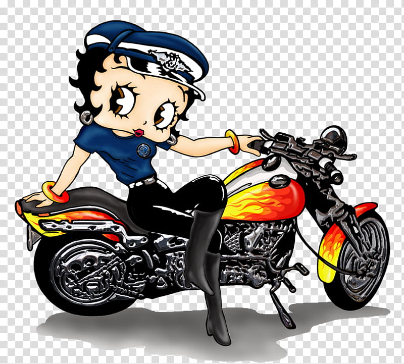 Betty Boop, Olive Oyl, Popeye, Motorcycle, Animation, Cartoon, Fleischer Studios, Popeye The Sailor transparent background PNG clipart