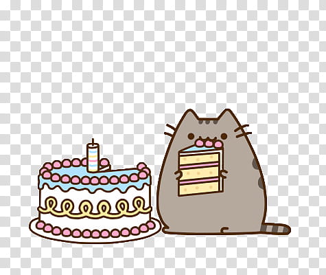 Pusheen Eating Cake