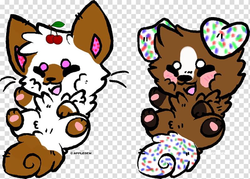 Kitty and Puppy Adopts|Closed transparent background PNG clipart