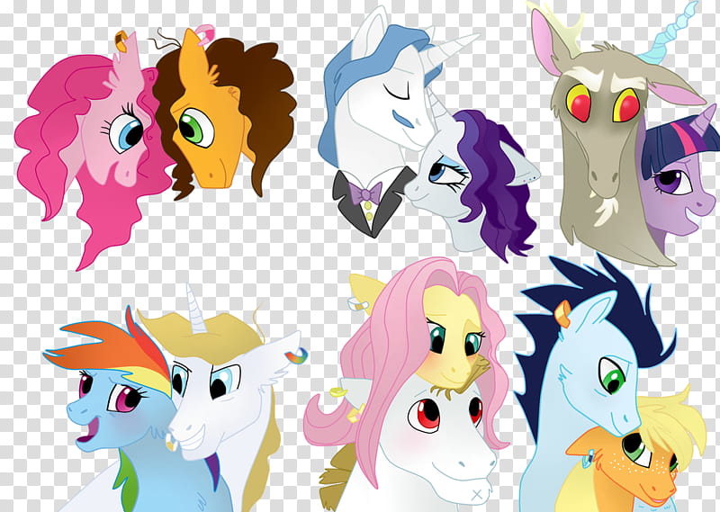 Mane six shipping [OLD] transparent background PNG clipart
