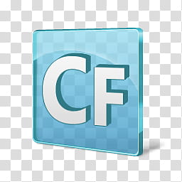 D Glass Adobe CS Icons, ColdFusion transparent background PNG clipart