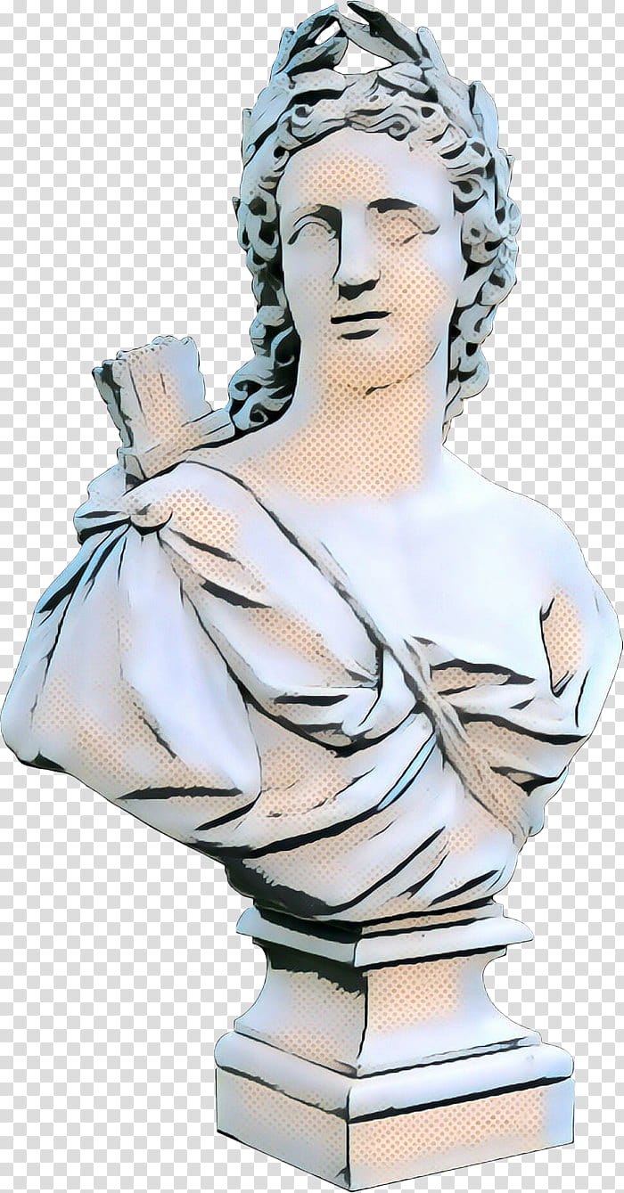 sculpture classical sculpture statue forehead figurine, Pop Art, Retro, Vintage, Nonbuilding Structure transparent background PNG clipart