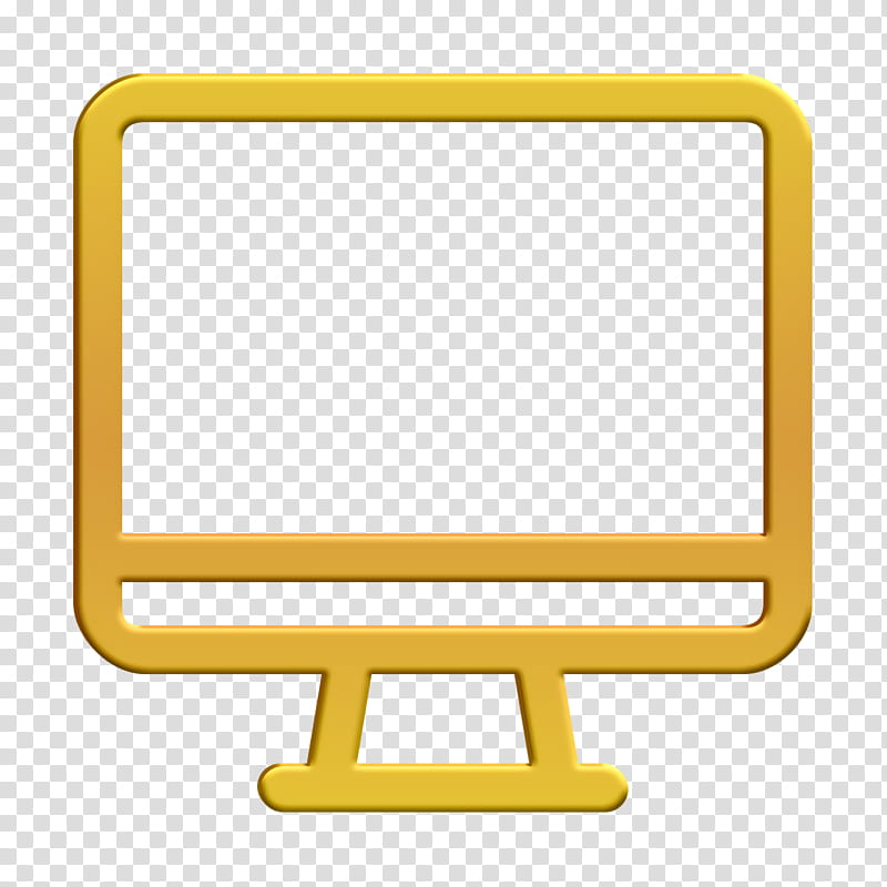 app icon basic icon interface icon, Screen Icon, Ui Icon, Ux Icon, Yellow, Line, Computer Icon transparent background PNG clipart