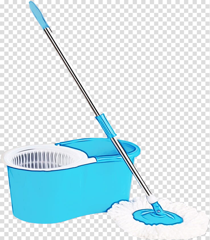 household cleaning supply mop household supply cleaner cleanliness, Watercolor, Paint, Wet Ink transparent background PNG clipart