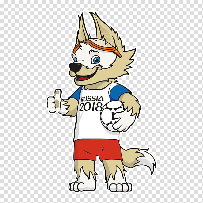 Wolf, 2018 World Cup, Zabivaka, Mascot, Fifa World Cup Official Mascots, Tshirt, Russia, Football transparent background PNG clipart