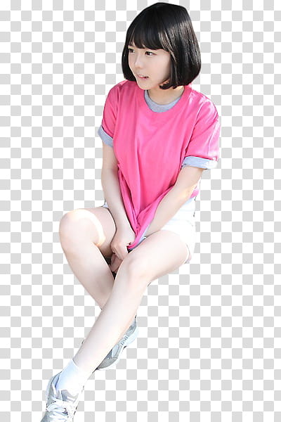 Hong Young Gi, women's pink scoop neck shirt transparent background PNG clipart