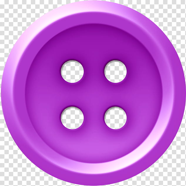 Buttons, round blue 4-hole garment button illustration, png