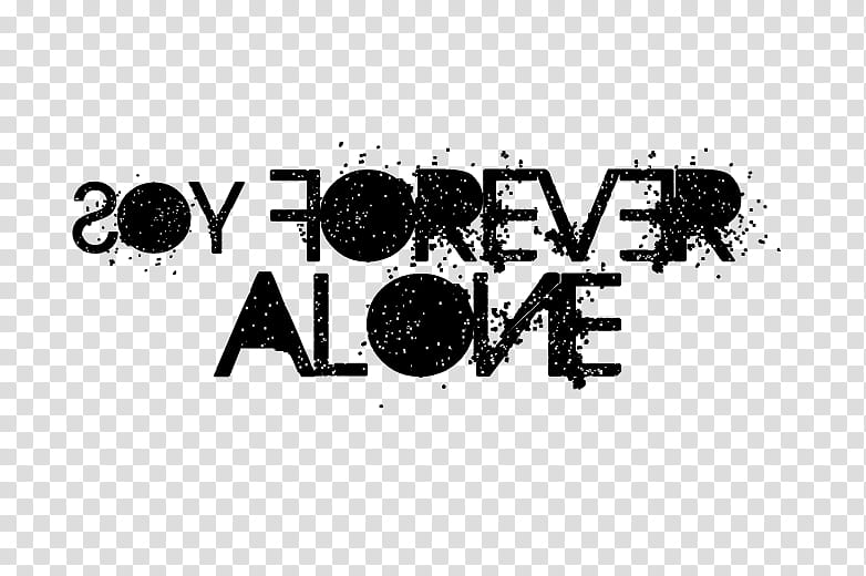Soy Forever Alone transparent background PNG clipart