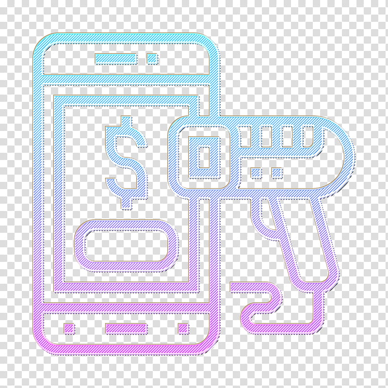 Scanner icon Digital Banking icon Mobile payment icon, Text, Line, Mobile Phone Case, Logo, Technology, Mobile Phone Accessories transparent background PNG clipart