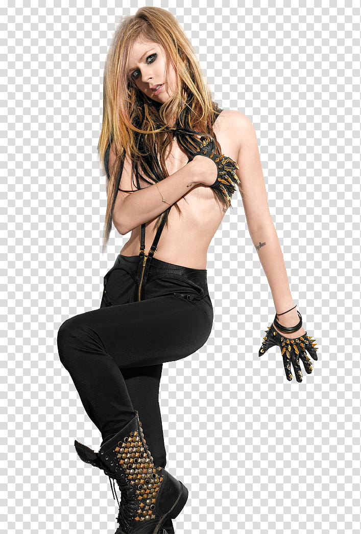 Avril Lavigne, Avril Lavigne covering chest transparent background PNG clipart